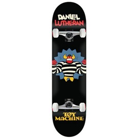 Toy Machine Skateboard Assembly Lutheran Toons 8.38"" x 31.88"" Complete, Black