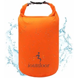ioutdoor Waterproof Dry Bags Lightweight 2L/5L/10L/20L Keep Dry Clean, Dry Compression Sacks Small Large for Kayaking, Hiking, Swimming, Camping, Canoeing, Boating, Fishing (Orange, 10L)