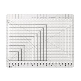 Slotted Quilting Ruler 17-3/4in x 22in - Ruler for Quilting with Laser-Cut Acrylic Template, Professional Quilting Rulers Kit for Long Arm Sewing & Crafting