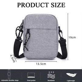YingStar Mens Shoulder Bag Handbags Small Cross Body Bag Man Side Bag Men Casual Sling Bag Mens Messenger Bag Men Satchel Side Bag Chest Bag Canvas Crossbody Bag for Boys Women Unisex Travel