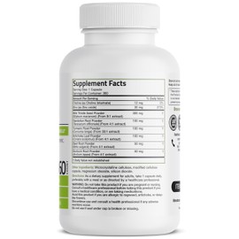 Bronson Liver Detox Advanced Detox & Cleansing Formula Supports Health Liver Function with Milk Thistle, Dandelion Root, Turmeric, Artichoke Leaf & More, Non-GMO, 360 Vegetarian Capsules