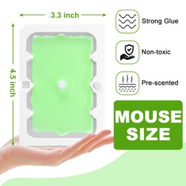 Qualirey 12 Pack Mouse Glue Trap, Super Sticky Traps Mouse Size for Mice and Rats, Pre-Scented, Non Toxic Mice Glue Boards, Rodent Sticky Pads Indoor for Home, Easy to Use, Pet Safe Pest Control
