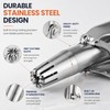 Manual Nose & Ear Hair Trimmer for Grooming – Stainless