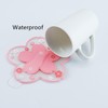 6Pcs Silicon Cup Coasters, Cherry Blossoms and Daisies Coasters, Non-Slip