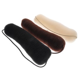 Gatuida 3pcs Hair Bun Maker Donut Hairstyle Accessories for Women for Daily Styles and Special Occasions Black Beige Included
