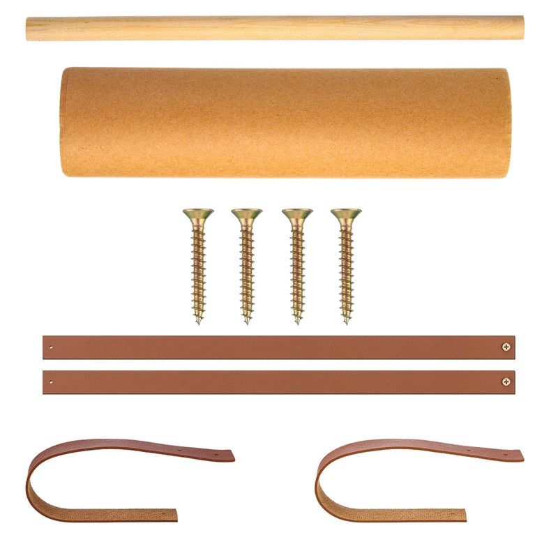 Lincia Wall-Mounted 17 Kraft Paper Roll Dispenser-Roller Kraft Paper Roll