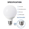 Pazetiv 8 Pack Daylight LED Globe Light Bulbs for Bathroom,