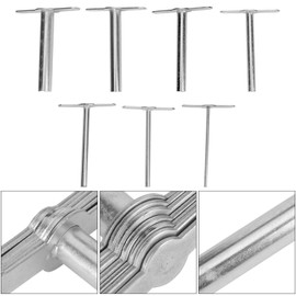 7Pcs Cork Rubber Plug Drill Tool Manual Rubber Plug Hole Punch, Rubber Stopper Hole Cutter, Cork Drill Bit Set for Lab Drilling Tool