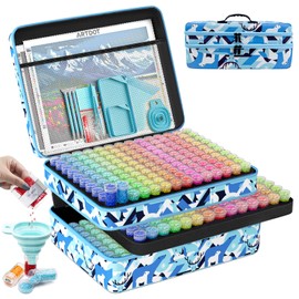 ARTDOT 420 Slots Storage Container for Diamond Art Kits for Adults,Portable Bead Storage Boxes for Diamond Painting Accessories and Tools