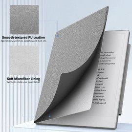 MoKo Case for Remarkable 2 Tablet, Ultra-Thin Magnetic Tablet Case with Wide Pen Protective Clasp, Smart Tablet Cover Folio for Remarkable Tablet 2 10.3" 2020 Release, Denim Gray