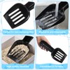 Bokon 6 Pack Disposable Cat Litter Scoop with Wide Slats
