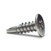 JPF Steel Drill Screws, M5X, Stainless Steel, Flat Head, Total