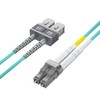 Ipolex OM3 LC-SC Fiber Optic Cable, Multimode Duplex Indoor Optical