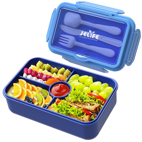 Jelife Jelife Bento Lunch Box for Kids - Leakproof Large