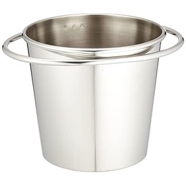 EMTAKA ETK-147 Stainless Steel Bucket Ice Bucket Ice Bucket for Outdoor Activities, Camping, Commercial Use, 88.6 fl oz (2250 cc), Includes Tongs, Ice Container, Made in Japan