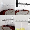 Zivisk Pack of 2 Folding Wall Mounted Clothes Hanger Rack