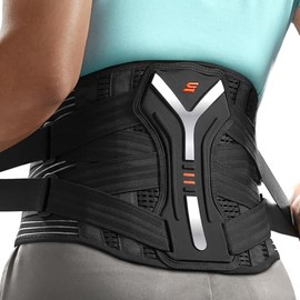 SueStar - Soporte de espalda para aliviar el dolor de espalda baja con sistema de apoyo biónico en forma de Y, cinturón de apoyo lumbar de tela de... 