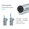 2 Pack Butane Refillable Torch Lighter Fuel Window Viewable Portable