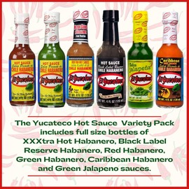 El Yucateco Hot Sauce Variety Pack - 6 Flavor