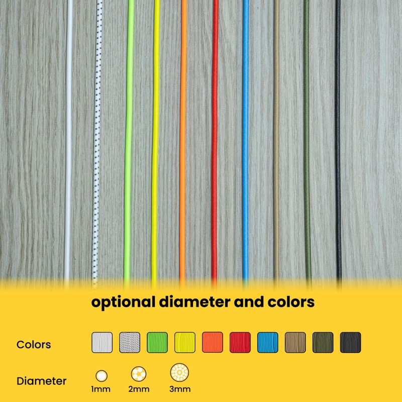 Brotree Elastic Cord Bungee Cord 3mm x 10m Elastic Rope
