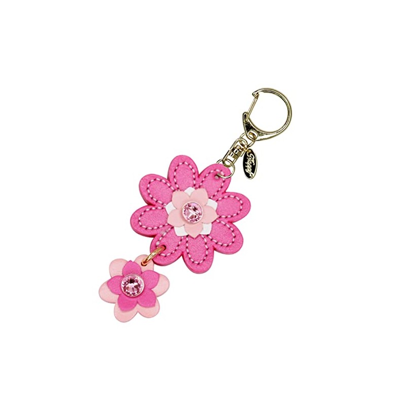 Happy Swing Flower Key Chain KH Women's, Pink