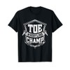 Toe Wrestling Champ Badge Vintage Style T-Shirt