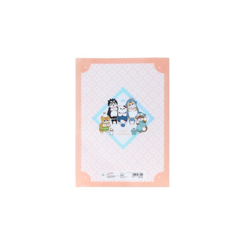 Sunstar Stationery Sanrio Character Clear File, 5 Pockets, Mofusand x