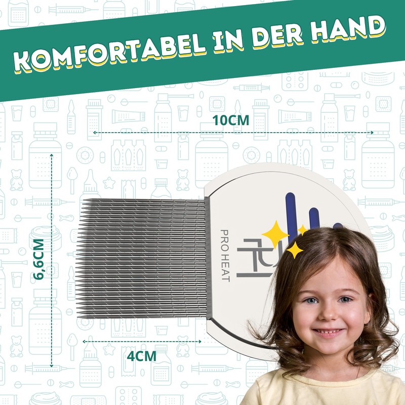 Professional Lice and Nit Needle Lice Comb for Kids Nits