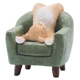 Daikai Petit Friends Lazy Chair Cat Green GR W5.7 D6.5 H6.5 cm 621519