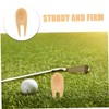 Mipcase 8pcs Bamboo Golf Divot Tool Divot Repair Tool Fork