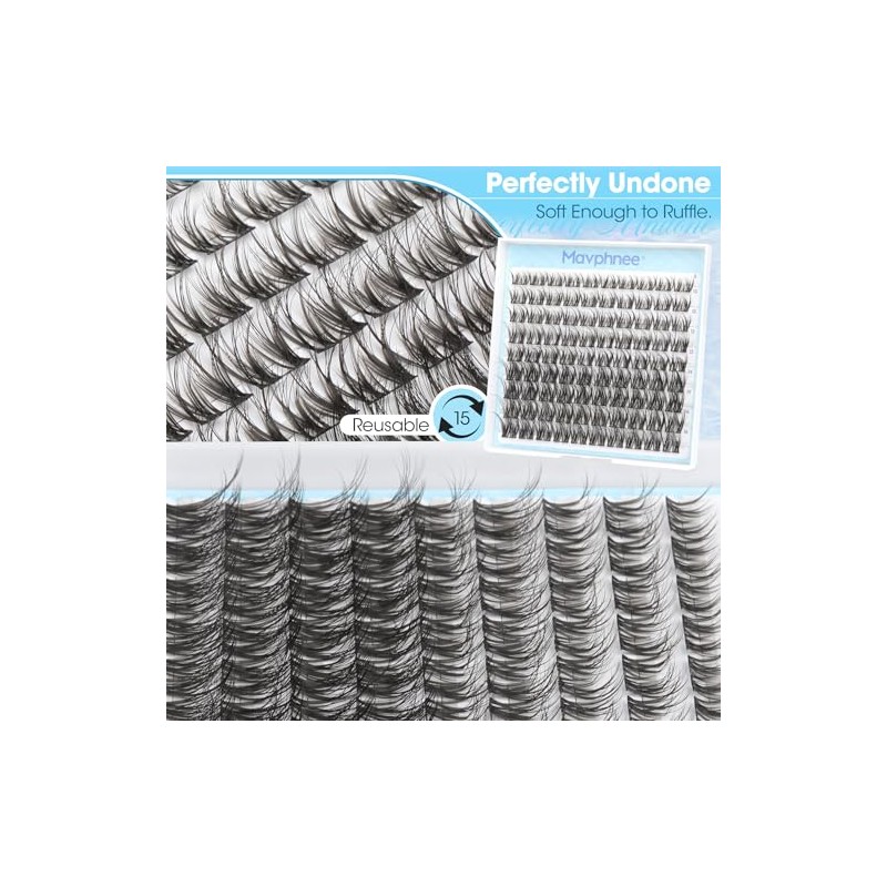 Spider Lash Clusters Fluffy Eyelash Extensions Wispy Individual Lashes Natural