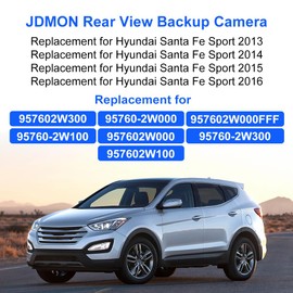 JDMON Backup Camera Replacement for Hyundai Santa Fe Sport 2.0L 2.4L L4 2013 2014 2015 2016 Reverse Rear Park Assist Camera Replacement for 95760-2W000 95760-2W000-FFF 95760-2W300