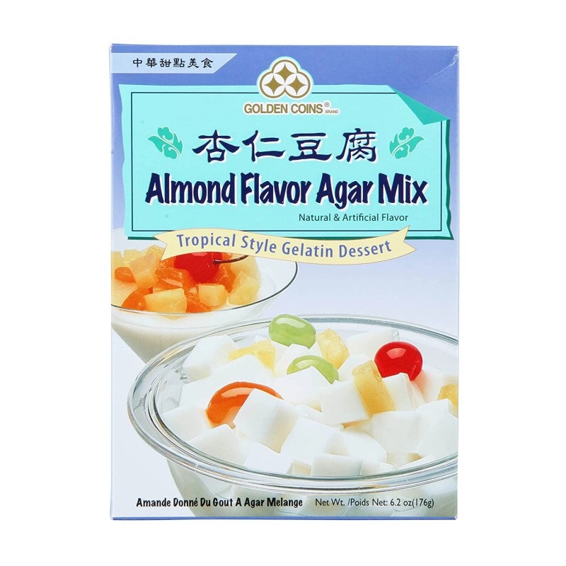 GOLDEN COINS 2 PACK GOLDEN COINS ALMOND FLAVOR AGAR &AGAR