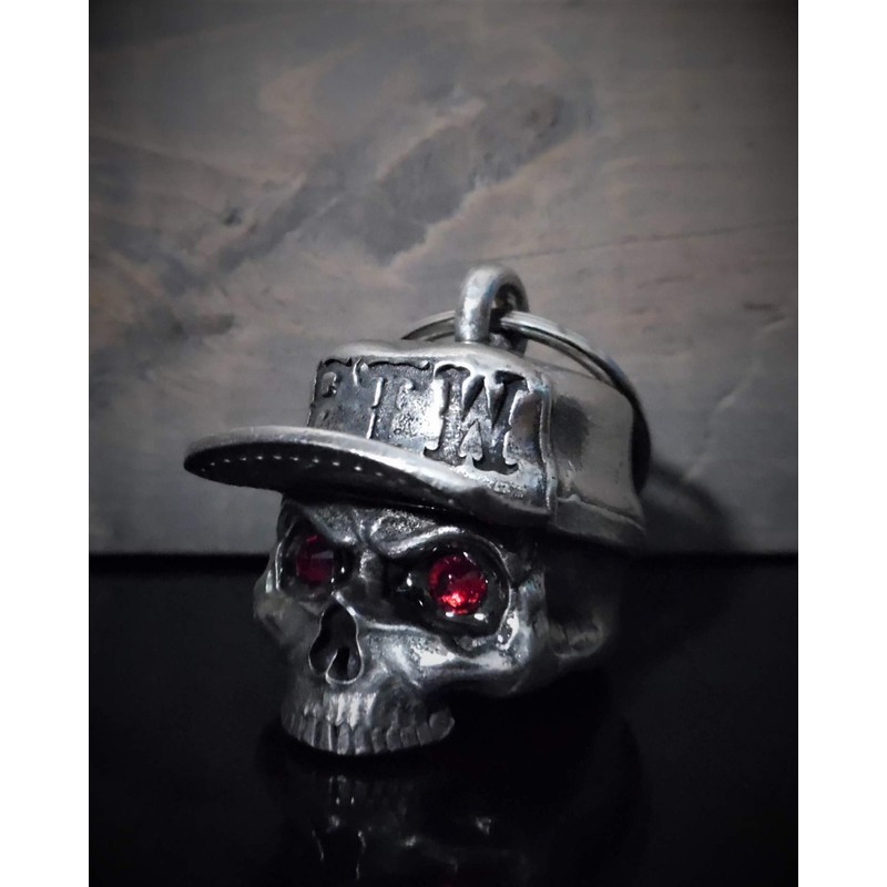 Bravo Bells FTW Skull Hat Diamond Bell - Biker Bell