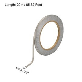 sourcing map Faraday Cloth Tape 0.2 Inches W x 65.62 Ft Conductive Fabric Tape Roll for Laptop Cable EMI Shielding