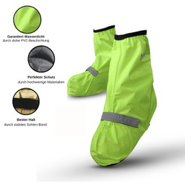 Sweatness Bikely Waterproof Cycling Overshoes UK Size 3 to 11 Including Saddle Cover and Bag with Reflective Strips and Easy Size Adjustment for Men and Women in Black and Yellow., yellow, 40-43