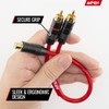 Install Link Audio Cable RCA for Subwoofer or Stereo Cable,