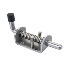 Pack of 2 Heavy Duty Stainless Steel Spring Loaded Cylinder Latches Locking Pin for Door, Shed, Gate or Tailgate, Trailer, Garage