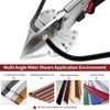 Multifunctional Trunking/Miter Shears,Multi Angle Miter Shear Cutter Hand Tools for