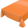 Oilcloth Tablecloth Oilcloth Washable Tablecloth Plain Gloss Plain Orange Cut