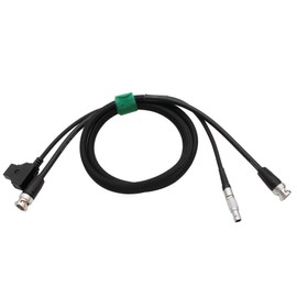 HangTon Power SDI 4K 12G Cable for SmallHD Cine 7 5, Ultrabright 503 703, 703 Bolt Monitor, D-tap to 2-pin, BNC, 80cm