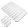 Coufce Self Draining Soap Holder Premium Silicone Soap Dish for