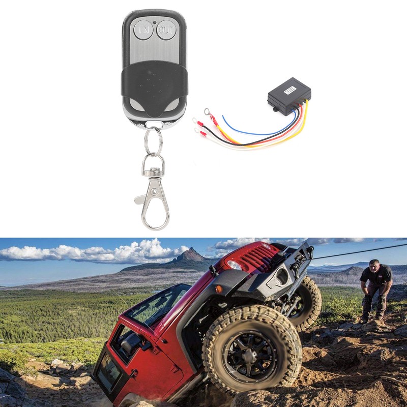 12V Winch Wireless Remote Control Set 434MHz 50ft Long Range