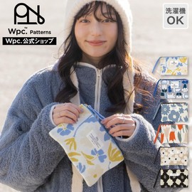Wpc. Patterns [Easy-to-Use Slightly Larger Size] Knit Flat Pouch Vogelvenne Gray, Machine Washable, Multi-Purpose Makeup Pouch, Travel, Cute, Stylish, Women's W145-575-204