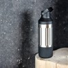BEAST Stainless Steel Hydration Bottle with Carry Cap, 22oz (Carbon