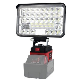 AUTOJARE Akku Lampe für Milwaukee m18 18v 5 Zoll Kabellose Led Arbeitsleuchte 5200LM Tragbares Led Strahler Baustellen Lampe für Autoreparatur, Heimbeleuchtung, Camping, Angeln (kein Akku)