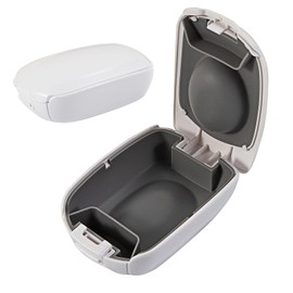 FDFuZhao Hearing Aid Case Hard Pocket Size, Cushioned Interior for 2 Hearing Aids, Hearing Aid Accessories, Waterproof Drop Resistance Storage Box, Black