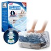 TAILI Cube Travel Vacuum Storage Bags 4 Pack, Medium Size