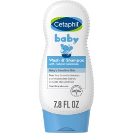 Cetaphil Cetaphil Baby Shampoo and Body Wash with Organic Calendula, Tear Free, Hypoallergenic, Ideal for Everyday Use, Dermatologist Tested, 7.8oz
