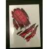 Unbranded Flesh Tattoos Set of 10 Temporary Tattoos Terror Horror